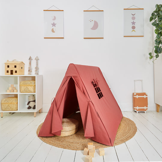 100% Cotton Canvas Ultra Anti-UV Play Tent | Lillie - Rose