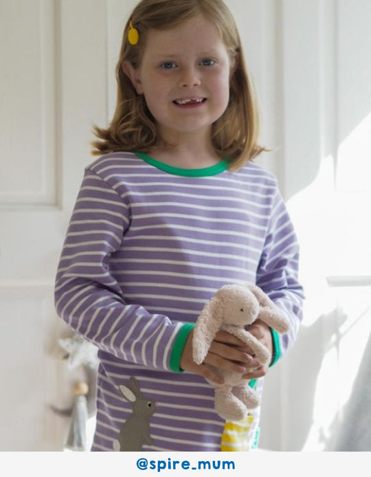 Organic Spring Applique Short-Sleeved T-Shirt