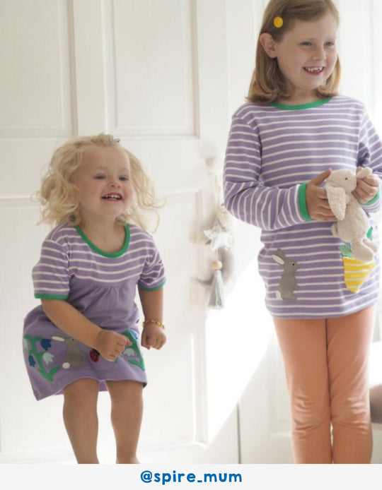 Organic Spring Applique Short-Sleeved T-Shirt