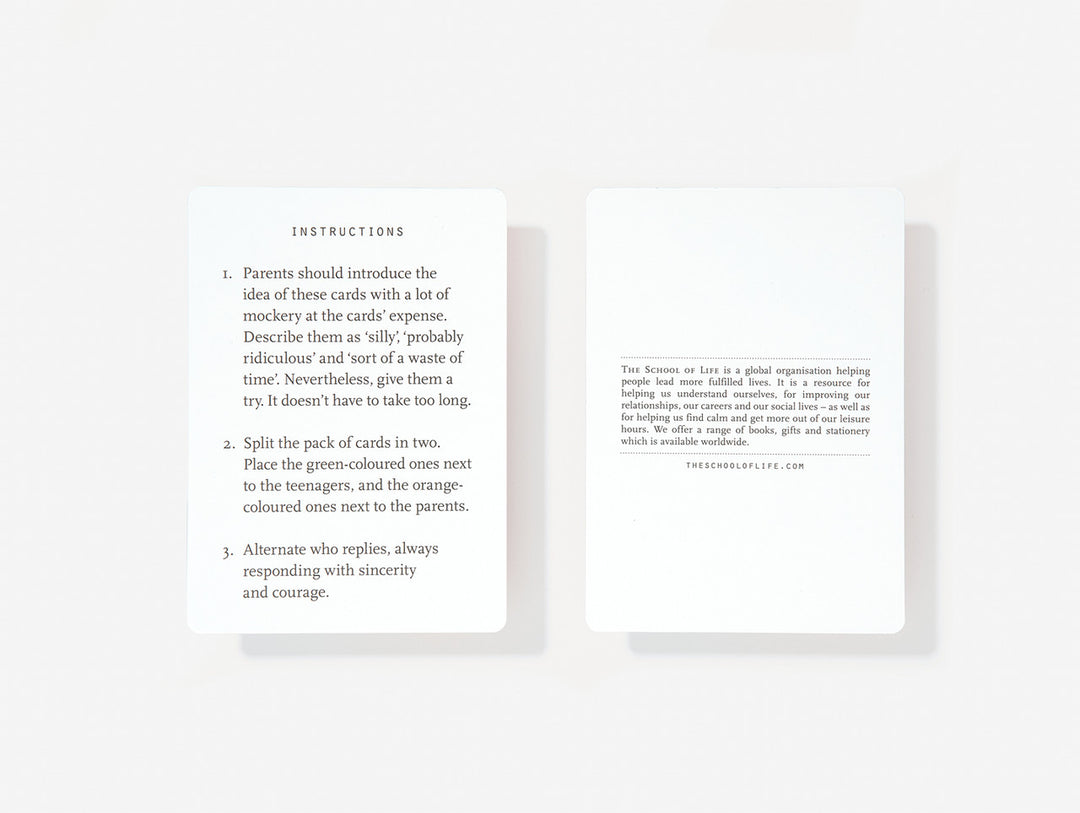 Parent Teenager Cards
