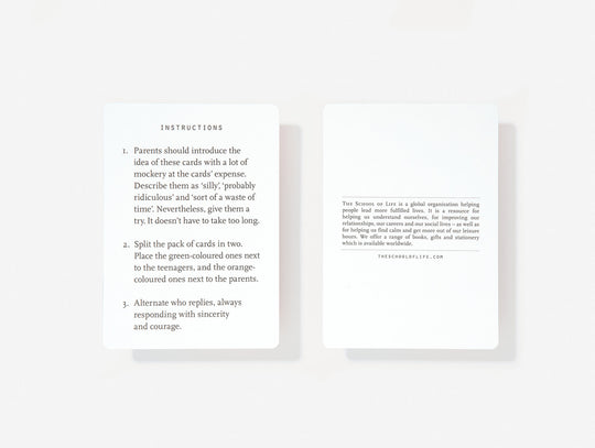 Parent Teenager Cards