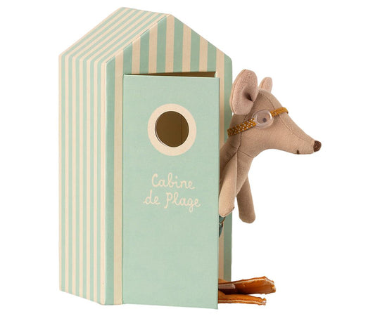 Maileg | Beach Hut Mouse - Big Sibling In Goggles And Flippers