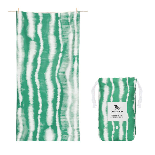 Dock and Bay Quick Dry Towel | Tie Dye | Mellow Meadow (Large) - Moo Like a Monkey