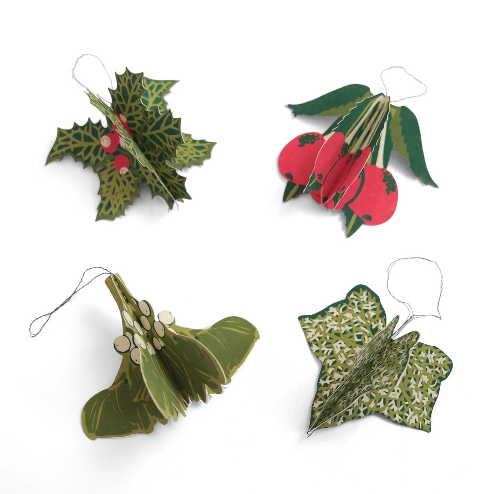 Paper Decorations | Winter Foliage