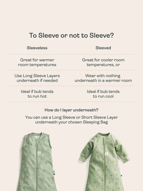 ergoPouch - Organic Winter Jersey Sleeping Bag - Sage 3.5 TOG