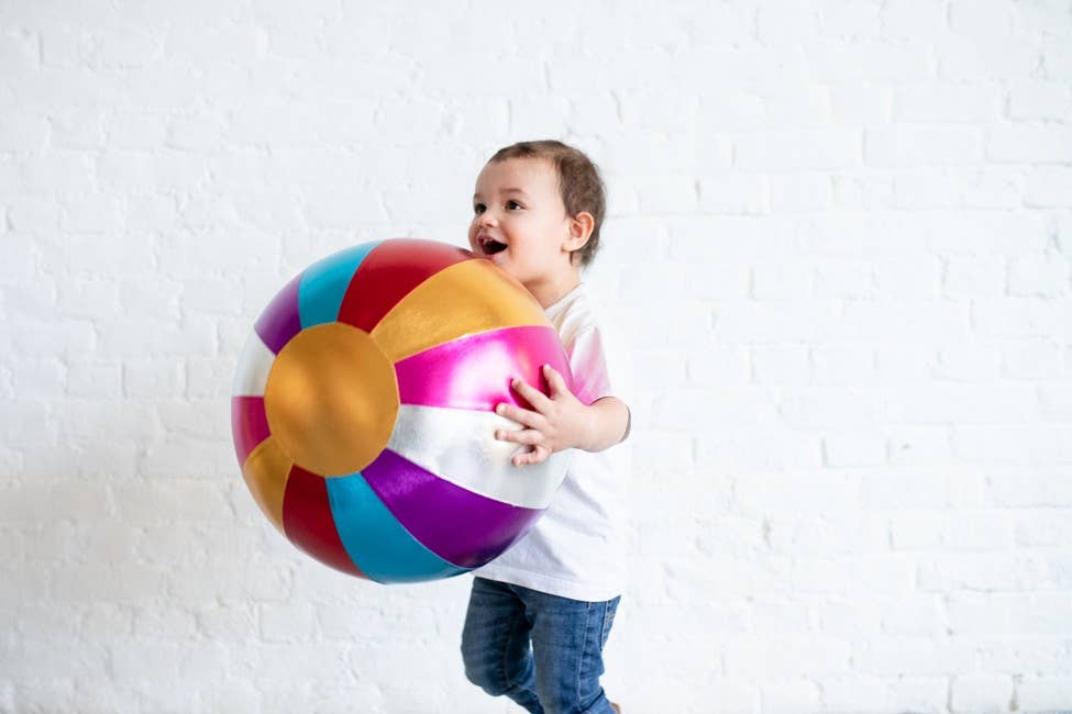 Inflatable Fabric Circus Ball 40 cm - Multicolour