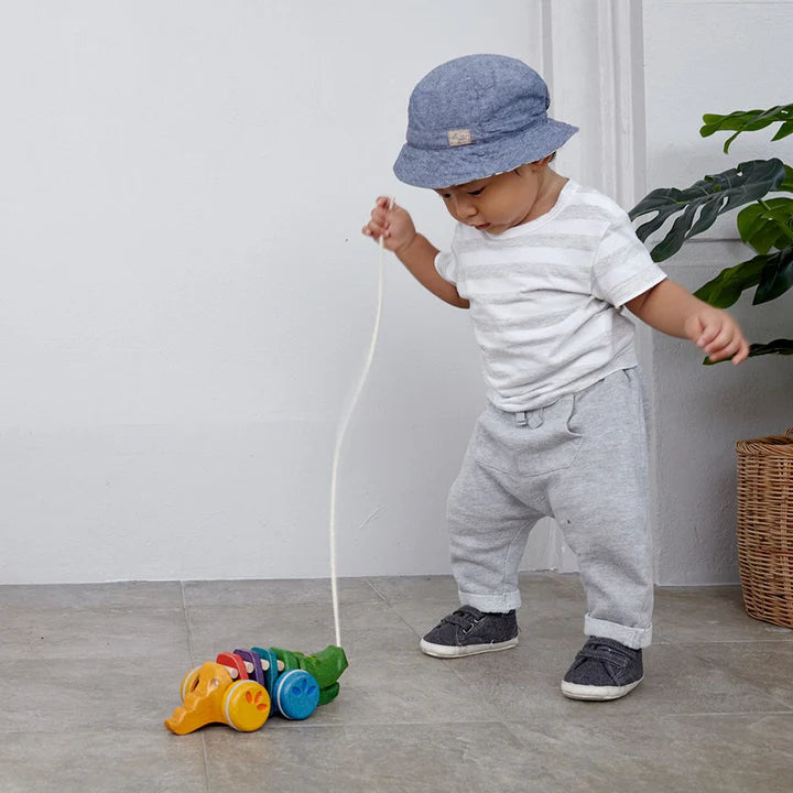 Plan Toys | Pull-Along Rainbow Alligator