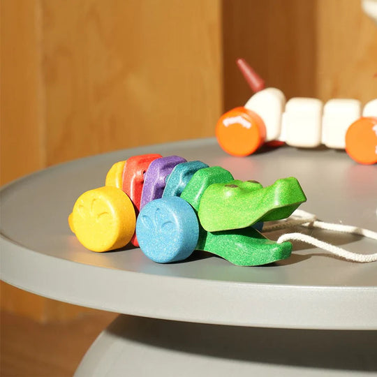 Plan Toys | Pull-Along Rainbow Alligator