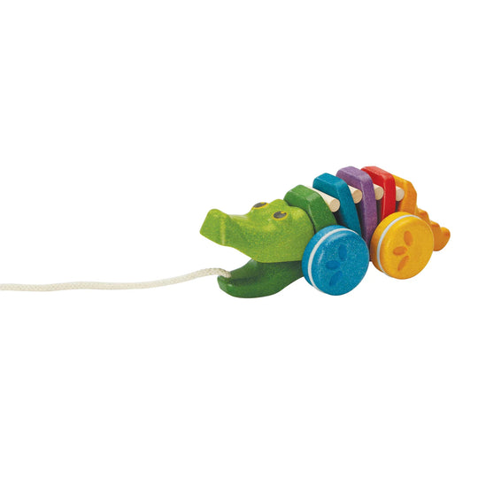 Plan Toys | Pull-Along Rainbow Alligator
