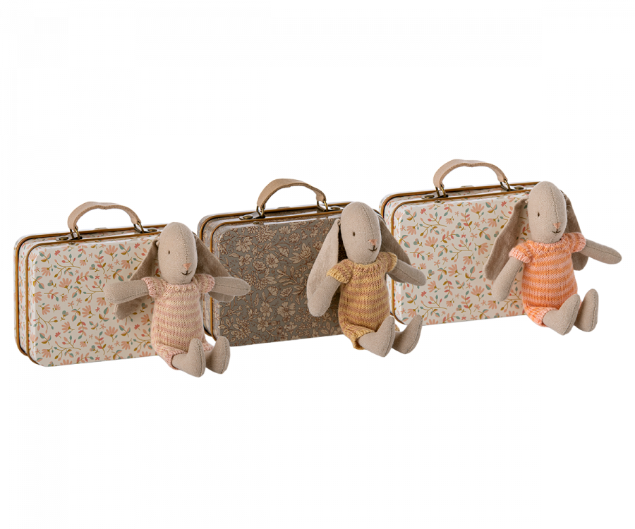 Maileg | Micro Bunny Rabbit in Suitcase - Moo Like a Monkey