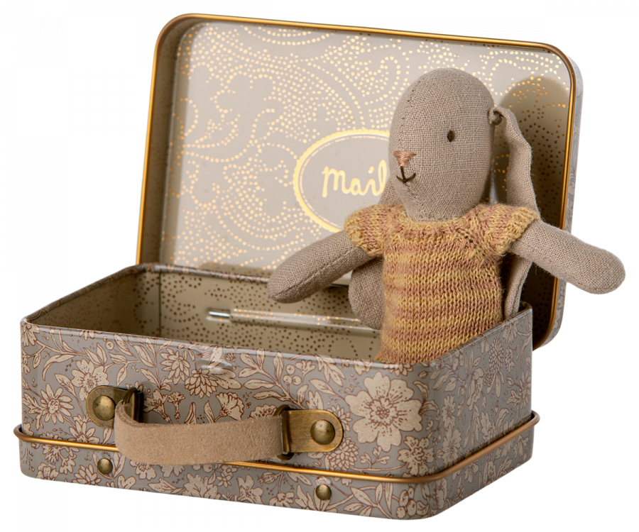 Suitcase, Metal - Grey Travel - Maileg USA