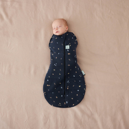 ErgoPouch - Organic Cocoon Swaddle Sleeping Bag (Winter 2.5 TOG) - Hedgehog