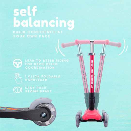 Teeny Fold 3 Wheel Scooter - Ocean