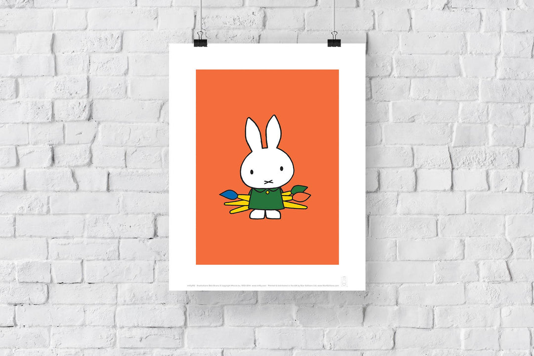 Miffy Art Print Paintbrushes | 11” x 14”