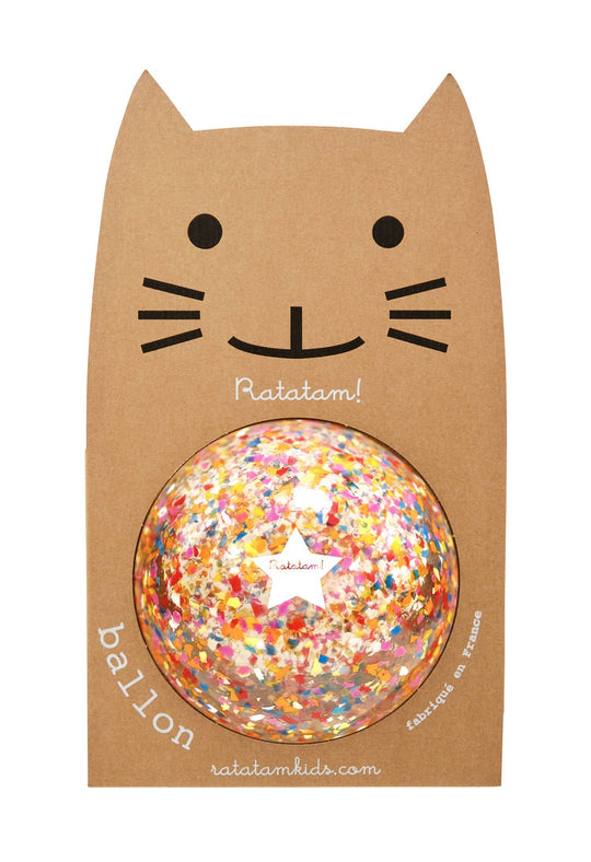 Multicoloured Confetti Ball 22cm