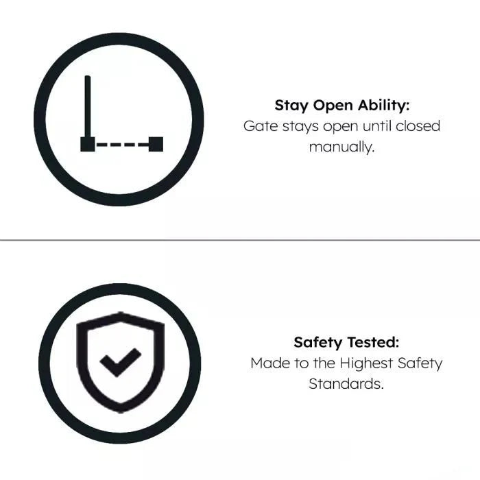 Baby Safety Stair Gate Pressure Fit Extra Wide - Two Pack