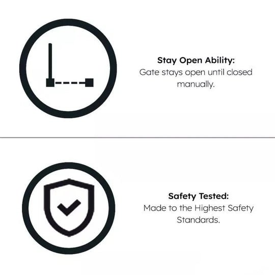 Baby Safety Stair Gate Pressure Fit Extra Wide - Two Pack