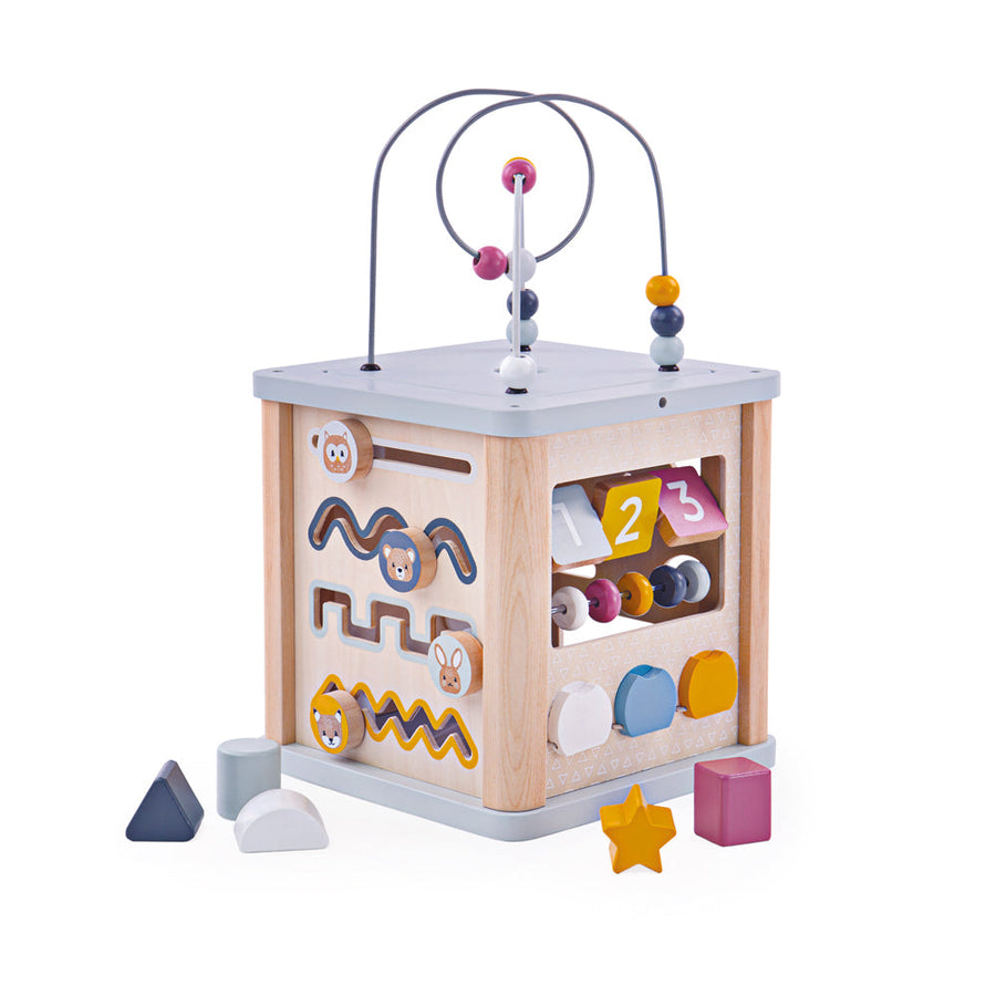 100% FSC Wood | Activity Cube - Moo Like a Monkey