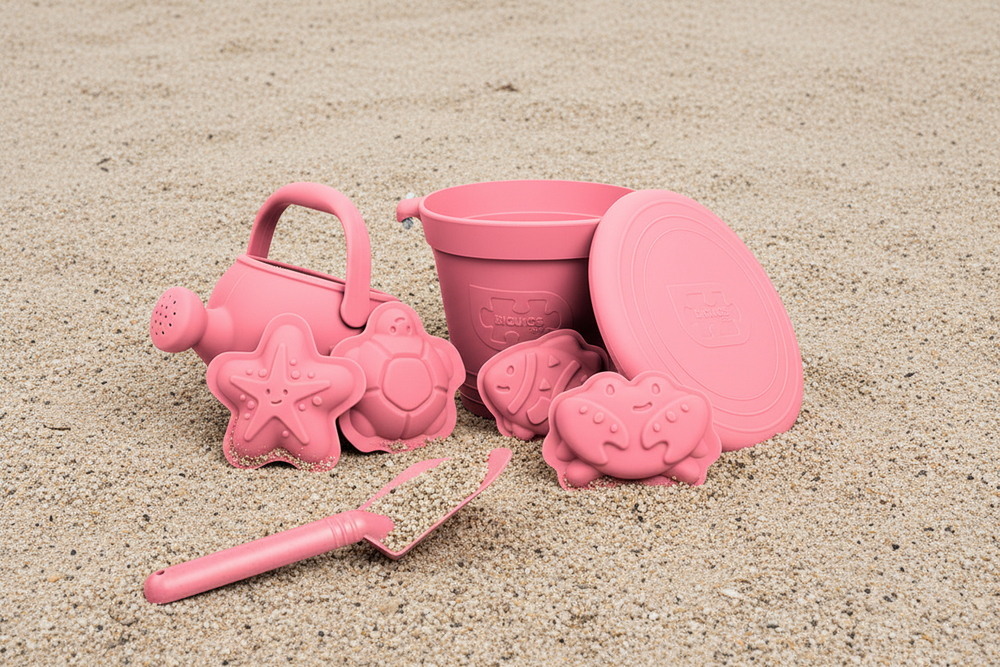 Silicone Beach Toys Bundle - Coral Pink