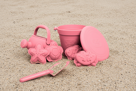 Silicone Beach Toys Bundle - Coral Pink