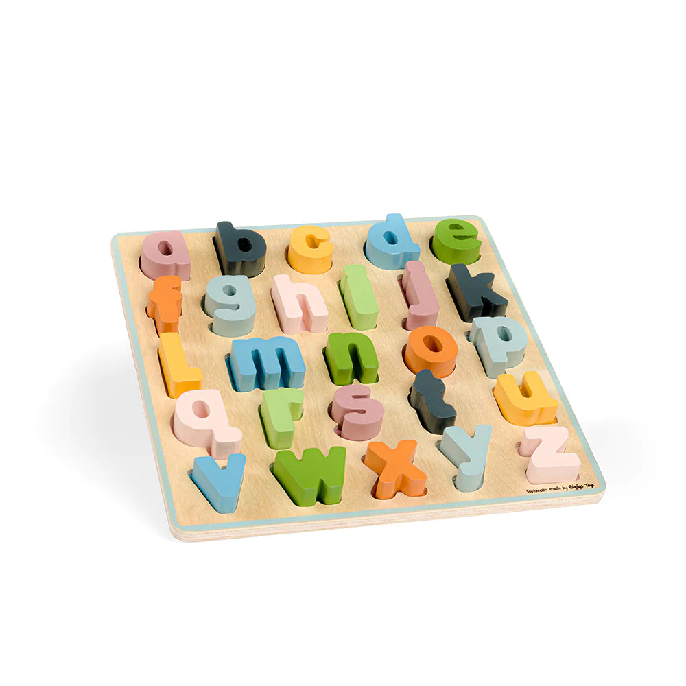 Wooden Lowercase Alphabet Puzzle - Moo Like a Monkey