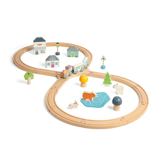 Woodland Animal FSC Wood Train Set