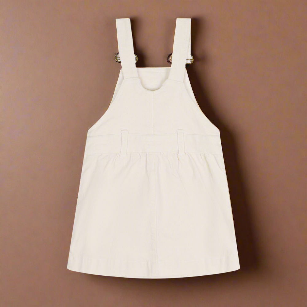 Reverse of white corduroy dress