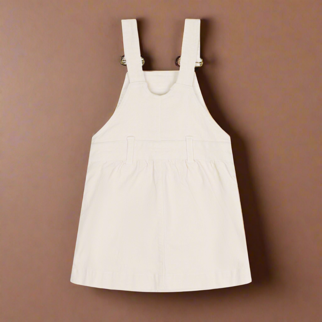 Reverse of white corduroy dress
