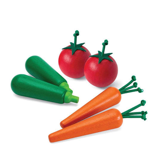 Plan Toys Fresh Produce Set B (Carrot, Courgettes & Tomatoes)