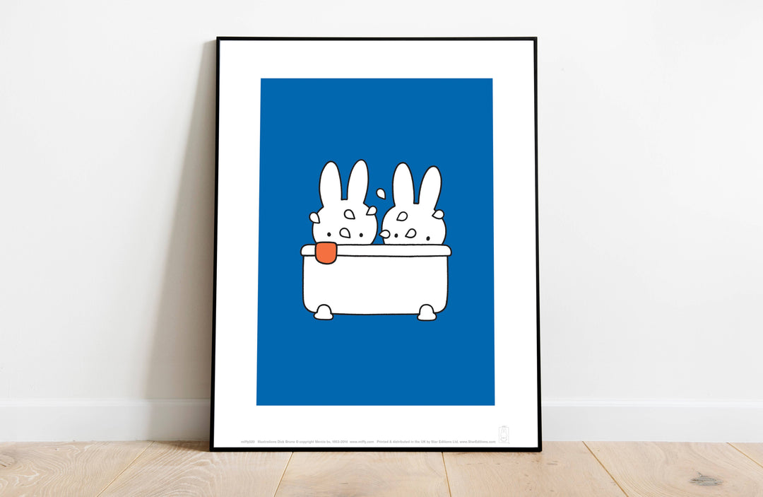 Miffy Art Print In The Bath | 11” x 14”