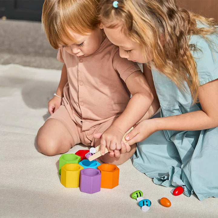 Plan Toys | Beehives - Bright Colours