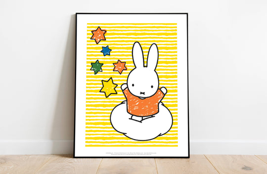 Miffy Art Print On A Cloud | 11” x 14”