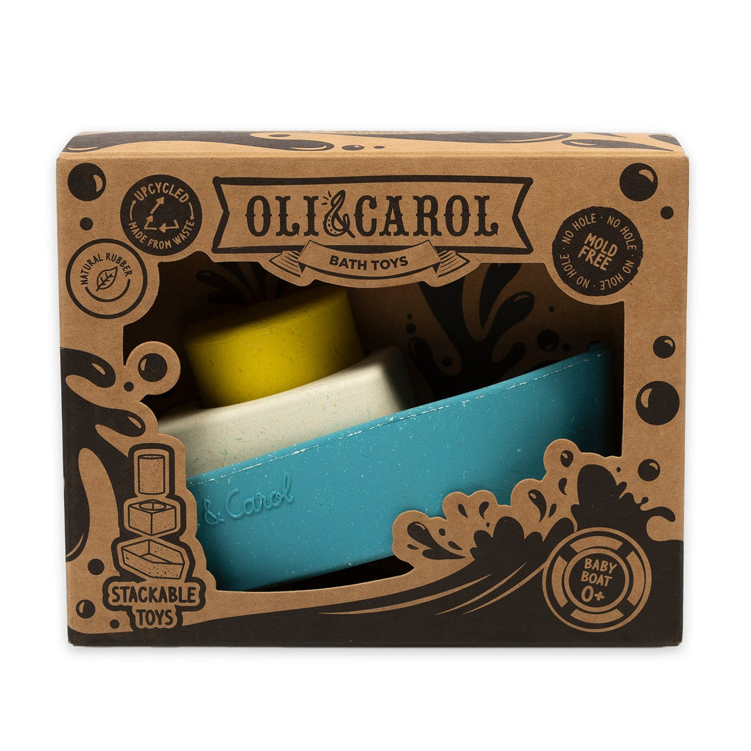 Oli & Carol Upcycled Boat Bath Toy Yellow