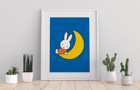 Miffy Art Print With Moon | 11” x 14”