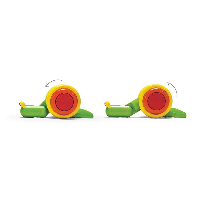 PlanToys Wooden Pull-Along Snail Toy