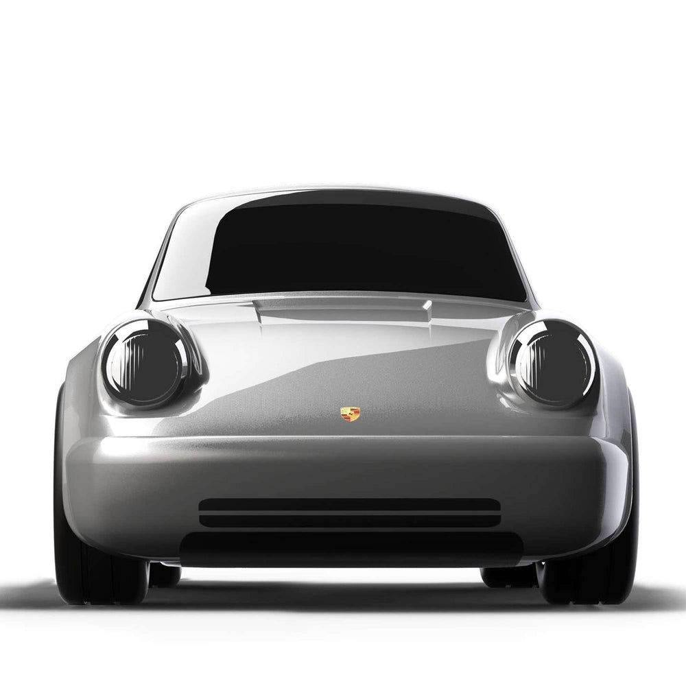 Porsche 911 Racing Car Silver Toy Car