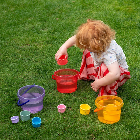 SiliSoft® Round Stacking Cups (Rainbow)