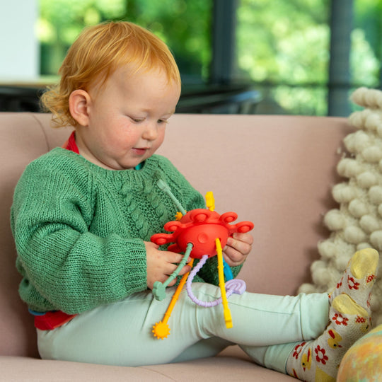SiliSoft® Zip Pull Toy (Rainbow)