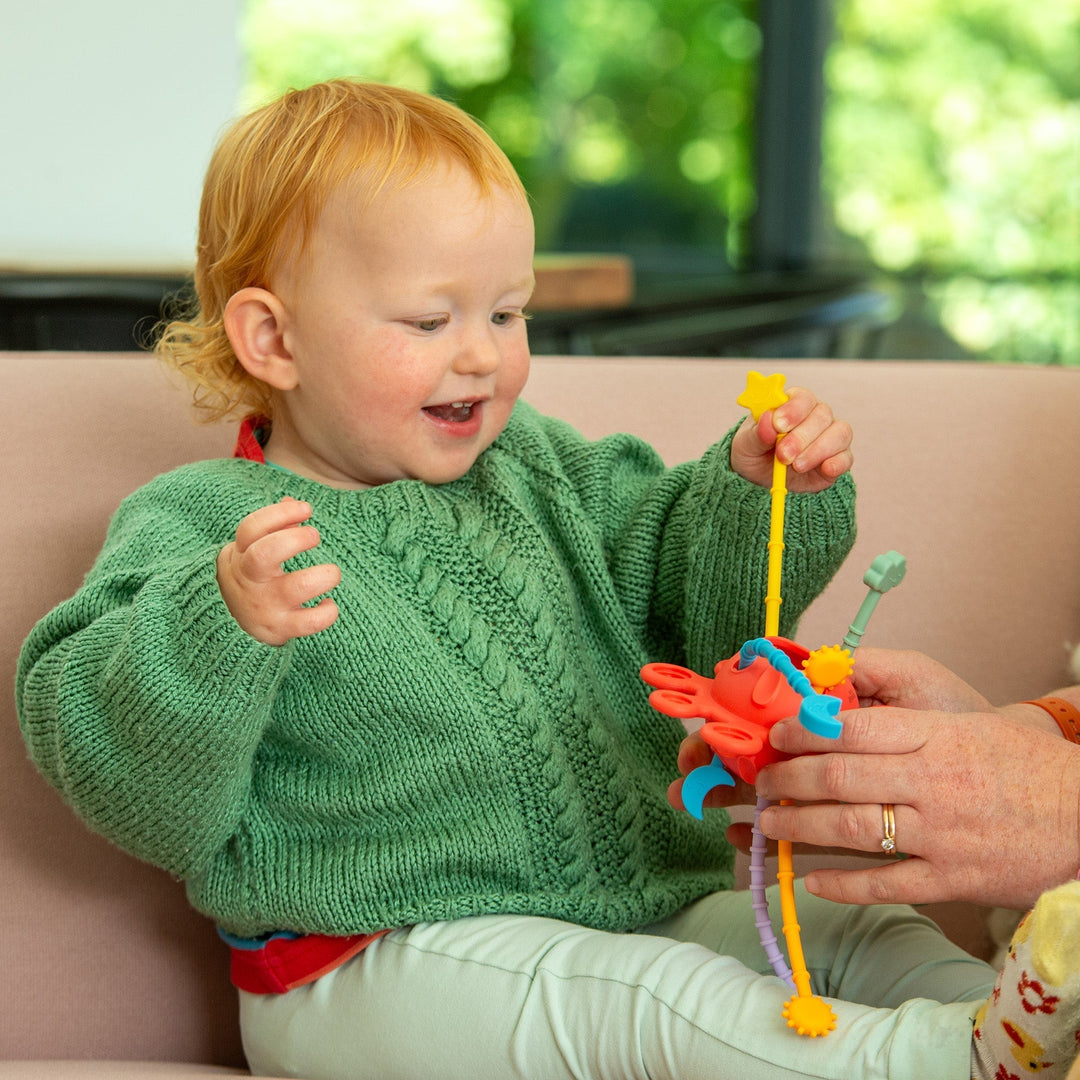 SiliSoft® Zip Pull Toy (Rainbow)