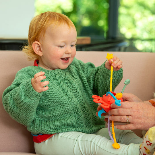 SiliSoft® Zip Pull Toy (Rainbow)