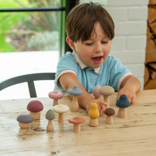 SiliSoft® Woodland Mushroom Set (Earth)