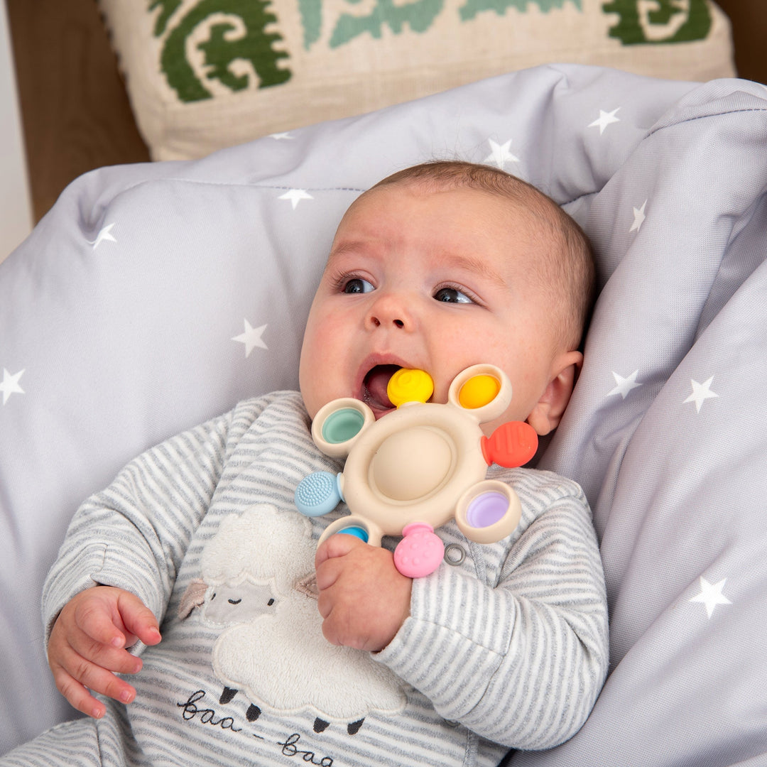SiliSoft® Pop Teether (Rainbow)