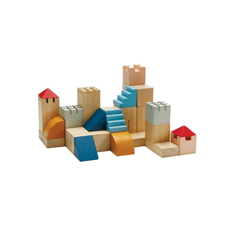 PlanToys Wooden Creative Building Blocks (Orchard Collection)