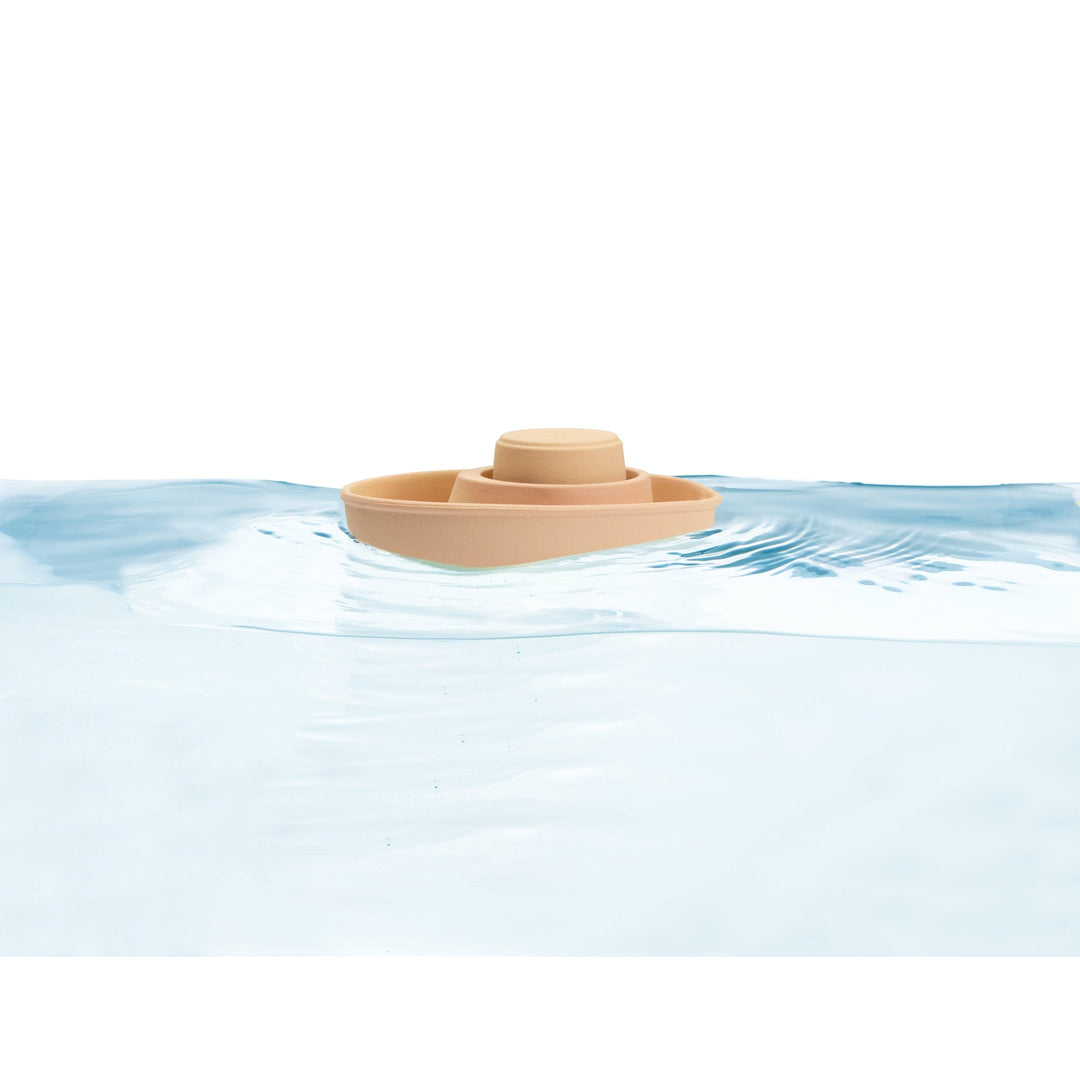 PlanToys Rubber Convertible Boat - Pastel Orange
