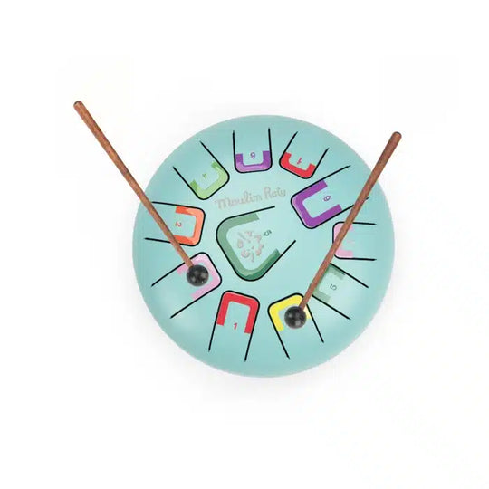 Tongue Drum Musical Instrument | Puce & Pilou - Turquoise