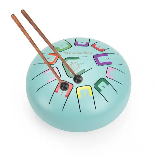 Tongue Drum Musical Instrument | Puce & Pilou - Turquoise