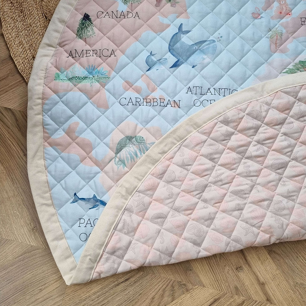 Reversible Pullaway Play Mat | All Around the World