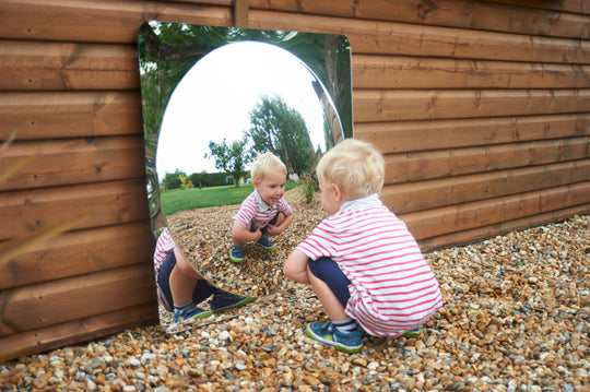 Giant Single Domed Acrylic Mirror Panel