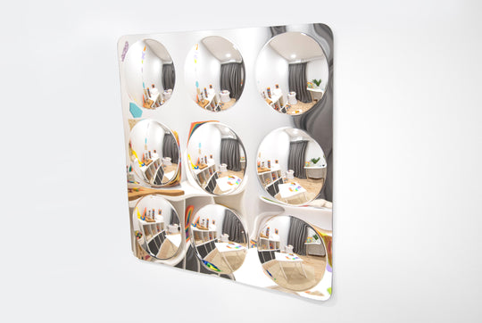 Giant 9-Domed Acrylic Mirror Panel