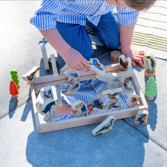 Wooden Bird Blocks